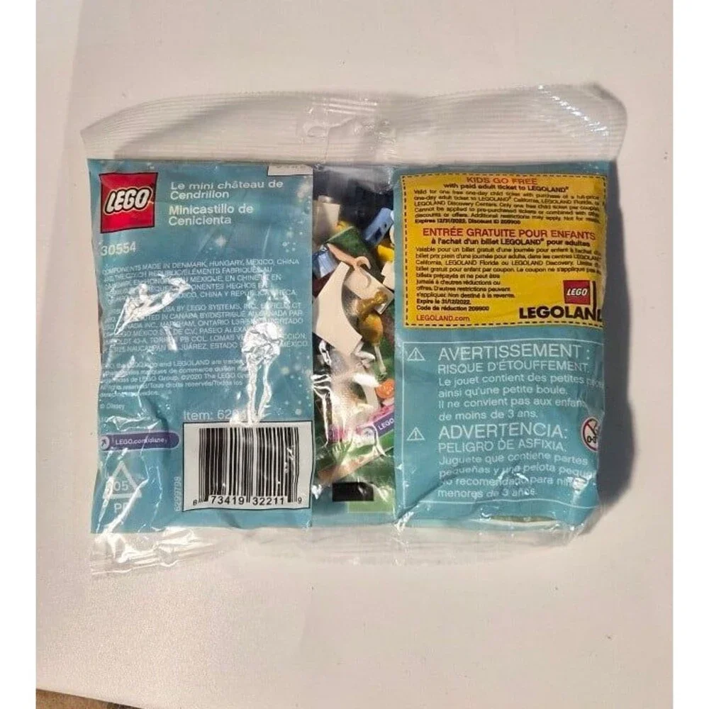 LEGO Disney Princess Cinderella Mini Garden Castle Polybag 30554 New Sealed